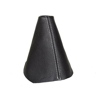 Image of The Tuning Shop Ltd Gear Gaiter Compatible with Mazda 3 Leather White Stitching