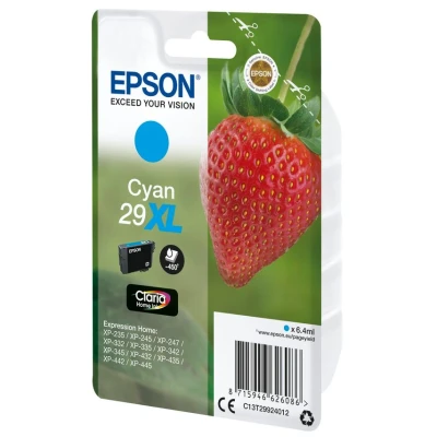 Image of Epson 29XL Cyan Strawberry High Yield Genuine, Claria Home Ink