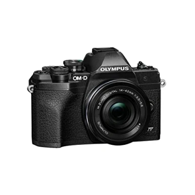 Image of Olympus OM D E M10 Mark IV Micro Four Thirds System Camera Kit, 20 MP sensor, electronic viewfinder, 4K video, powerful AF, Wi Fi, black incl. M.Zuiko Digital ED 14‑42mm F3.5‑5.6 EZ Pancake