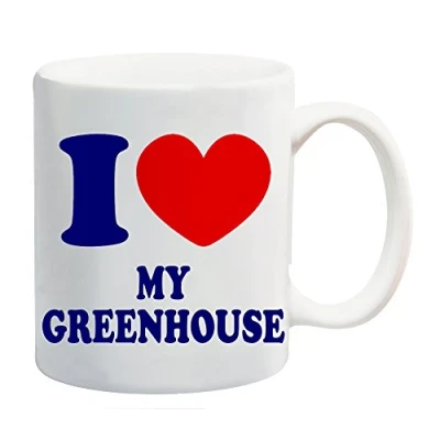 Image of I Love Heart My Greenhouse Mug Gift Present Gardening Flower Vegetable