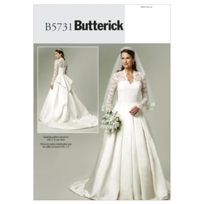 Image of Butterick Patterns B5731 Size EE 14 16 18 20 Misses&#039; Dress, Pack of 1, White