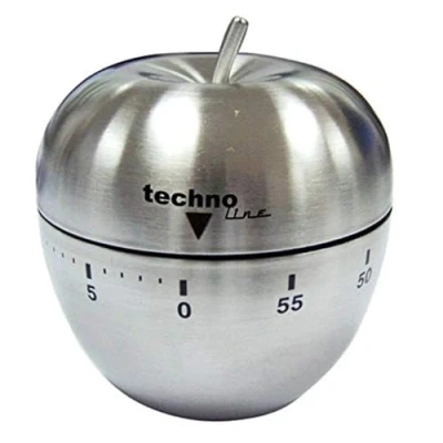 Image of Technoline KZW III Timer Analogue Metal Apple Shape