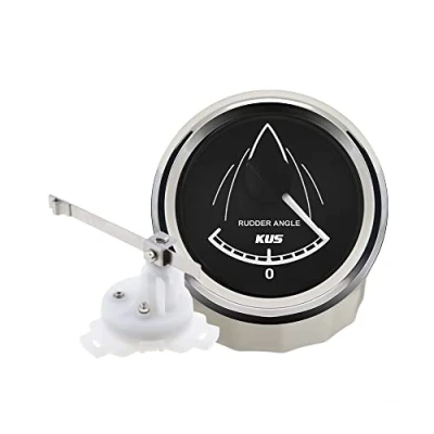 Image of KUS Marine Rudder Angle Indicator Gauge 0 190ohm Signal With Sensor 52mm (2&quot;) 12V/24V