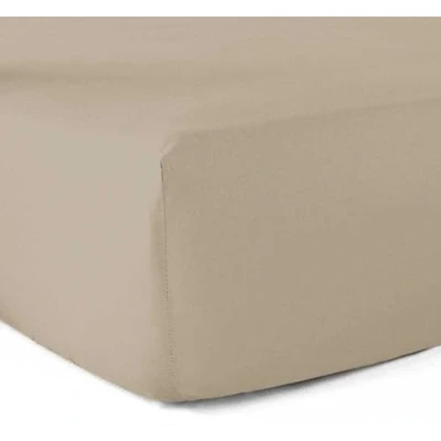 Image of Fitted Sheet 100% Cotton 57 Thread Count 140 x 190 cm 30 Corner