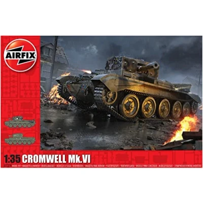 Image of Airfix A1374 Cruiser Mk.VIII A27M Cromwell Mk.VI 1:35 Tank Model Kit