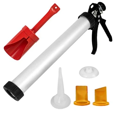 Image of Rapide Professional Mortar &amp; Grouting Gun Set 470mm Brick Pointing and Tile Cement Applicator Caulking Roughneck Seal Building Industry DIY Tool