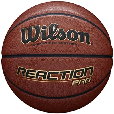 Image of Wilson Men&#039;s Reaction Pro Basketball, Brown, 7