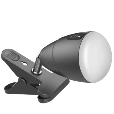 Image of Milpoel Clip on Light, Battery Powered Reading Lamp, 3 Levels Brightness, Lamp for Bed Light Office Outdoor Lighting (5000 mAh Light)