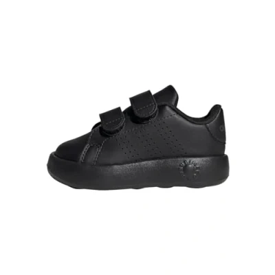 Image of adidas Advantage Shoes Kids Tennis, Core Black/Grey Six/Core Black, 5 UK