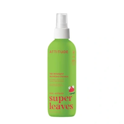 Image of ATTITUDE Rinse free Hair Detangler Spray for Kids, EWG Verified Leave In Product, Plant and Mineral Based Ingredients, Vegan, Watermelon Coco, 240 mL