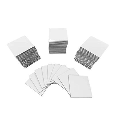 Image of 84 Blank Square Tiles (Same Size as Carcassonne Board Game chit Tiles)