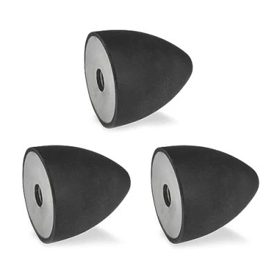 Image of Ganter Normelemente GN 353 30 36 M8 E 55 Stop Buffer with Internal Thread, Black, Gewinde d2: