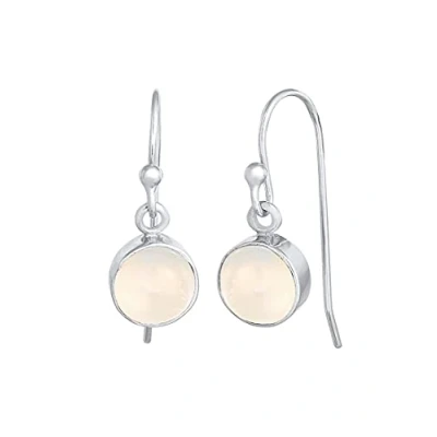 Image of Elli Earrings Woman Astro Basic with Moonstones in 925 Sterling Silver