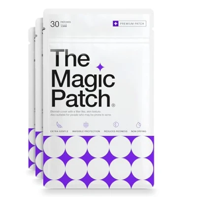 Image of The Magic Patch Acne Patches Translucent Hydrocolloid Pimple Spot Treatment Stickers for Face and Body Fast Acting, Vegan &amp; Cruelty Free Skin Care (Pack of 90)