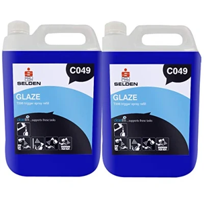 Image of Selden C049 Glaze Glass VDU Cleaner Pack of 2 x 5 Litre