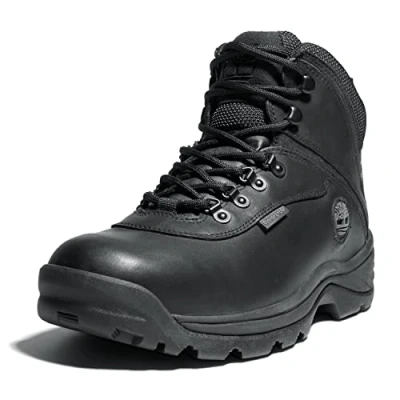 Image of Timberland Men&#039;s White Ledge Mid Waterproof Hiking Boot, Black Leather, 7 UK