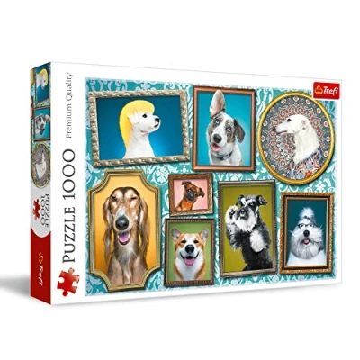 Image of Trefl 10686 Cani Felici 1000 Premium Quality Elements for Adults and Children from 12 Years Puzzles, Happy Dogs, Fröhliche Hunde