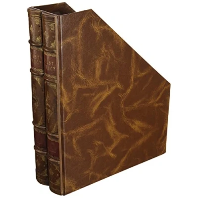 Image of Taupe Magazine file foolscap folio brown