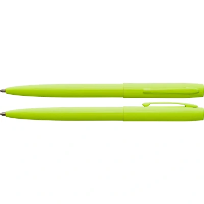 Image of Fisher Space Pen Cap o matic Tradesman Fluorescent yellow Ballpoint Black ink Gift boxed FM4TMY