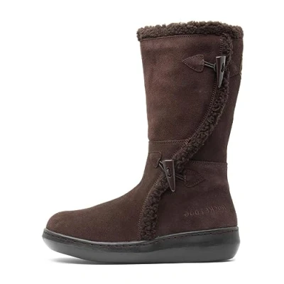 Image of Rocket Dog Women&#039;s Slope Long Boots, Chocolate Suede, 5 UK
