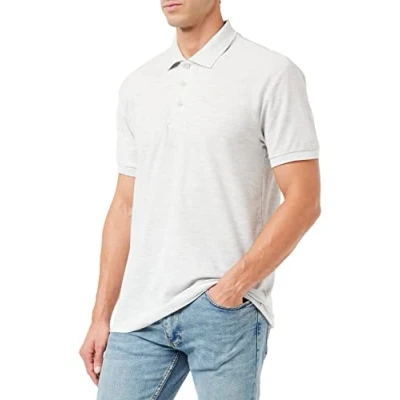 Image of Fruit of the Loom Men&#039;s 65/35 Polo Shirt, Black, M UK