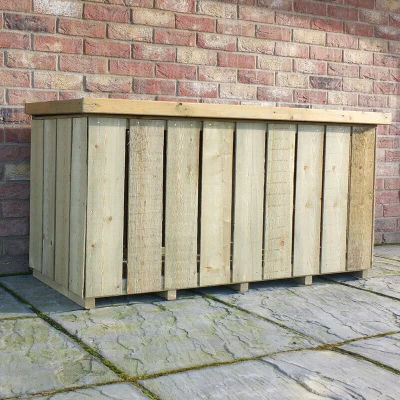 Image of Shire Storage PT = Pressure Treated Log Box Sawn 1270W X 560D 680H