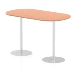 Image of Italia 1800mm Poseur Boardroom Table Beech Top 1145mm High Leg