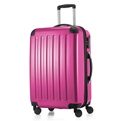 Image of HAUPTSTADTKOFFER Alex Luggage Suitcase Hardside Spinner Trolley 4 Wheel Expandable, 65cm, pink