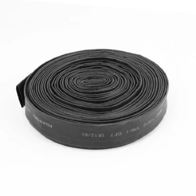Image of Sourcingmap 12 Meters Black Polyolefin 12mm Dia Heat Shrink Shrinkable Tube Pipe