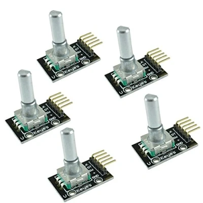 Image of DollaTek 5Pcs KY 040 Rotary Encoder Module Brick Sensor Development Board
