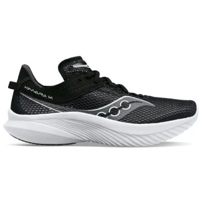 Image of Saucony Womens Kinvara 14, Black/White, 7