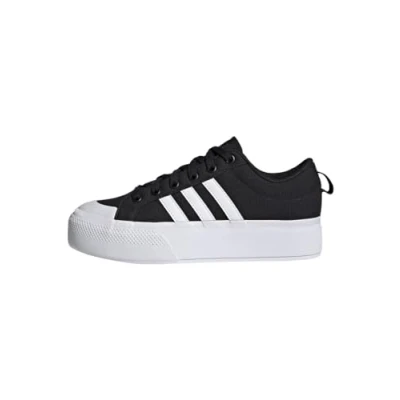 Image of adidas Women&#039;s Bravada 2.0 Platform Shoes, Core Black/Cloud White/Core Black, 8 UK