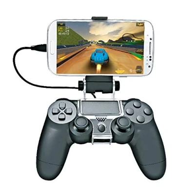 Image of Dobe TP4 016 Black Mobile Phone Holder Clamp with OTG Cable for PS4 Slim and Pro Controller Perfect Remote Play