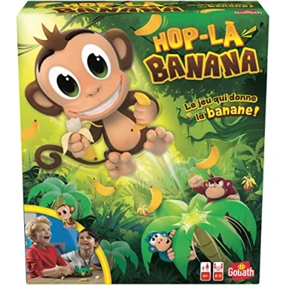 Image of Goliath Hop La Banana Children&#039;s Games Ages 4+ Board Game of Precision and Speed (French Version)