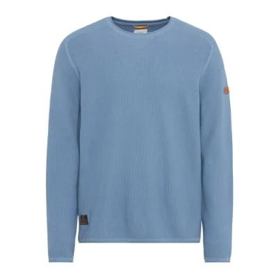 Image of camel active Men&#039;s 409545 3k10 Sweater, Elemental Blue, XXL