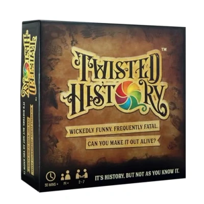 Image of Twisted History Board Game Think You Know History! Again! Hilarious, Obscure, Trivia For 2 to 7 Players, Great Gift Age 14+