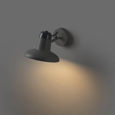 Image of Snap Dome Wall Light Grey, E27