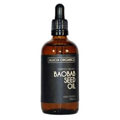 Image of Alucia Organics Certified Organic Baobab Seed Oil Pure, Natural, Cold Pressed, Organic, Vegan, Cruelty Free, for Skin, Face, Body, Hair, Massage (100ml)