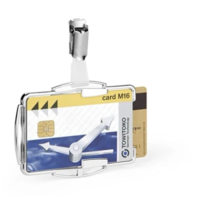 Image of Durable Card RFID Secure Duo Holder Silver (Pack of 10)
