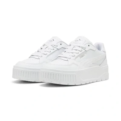 Image of PUMA Women&#039;s Karmen II Idol Sneaker, White Silver, 6.5 UK