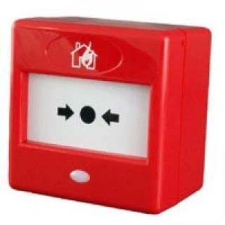 Image of FA22 RED FIRE MANUAL CALL POINT FRANGIBLE AND RESETTABLE WINDOWS WITH LED
