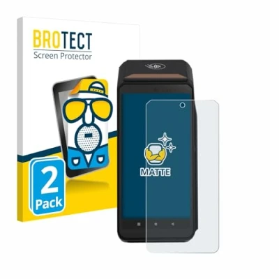 Image of brotect Screen Protector Anti Glare compatible with ingenico Axium DX8000 (2 Pack) Matte, Fingerprint Protection Film