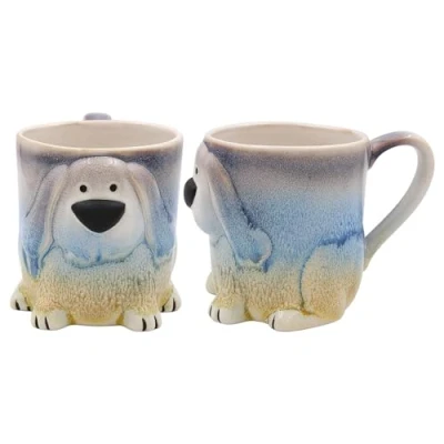 Image of Lesser &amp; Pavey Faithful Friends Dog Mug Ceramic Coffee Mugs for Home or Work Premium Design All Occasions Lovely Tea, Hot Drinks
