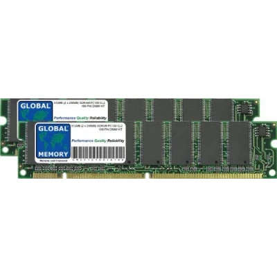 Image of 512MB (2 x 256MB) PC100 100MHz 168 PIN SDRAM DIMM MEMORY RAM KIT COMPATIBLE WITH PC DESKTOPS/MOTHERBOARDS