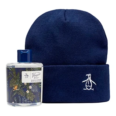 Image of Original Penguin Gift Set: Body Wash 250ml and Exclusive Beanie Hat