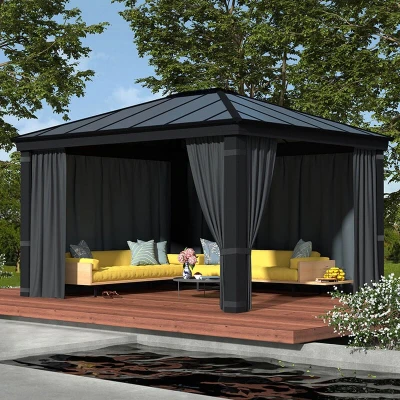 Image of Palram Canopia Dallas Garden Gazebo Curtain Set (4300)