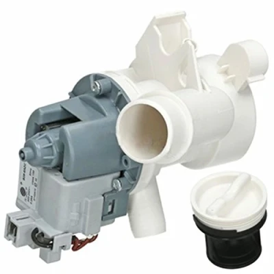 Image of SPARES2GO Complete Drain Pump Outlet &amp; Housing for Candy Washing Machine Fitment List D