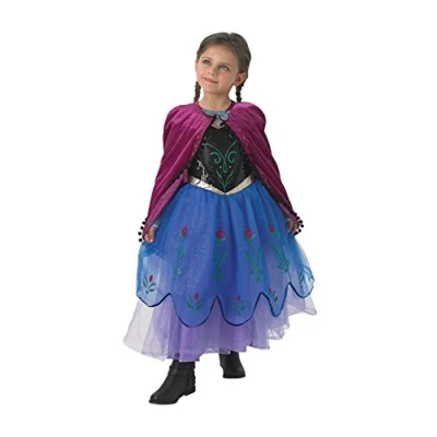 Image of Rubie&#039;s Official Disney Frozen Premium Anna, Child Costume Large