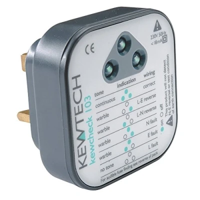 Image of Kewtech KEWCHECK103 Mains Wiring Socket Tester