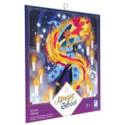 Image of Janod 3 Gilding Paintings Magic Theme School Children&#039;s Creative Leisure Kit Learning Fine Motor Skills and Concentration From 7 years old J07732